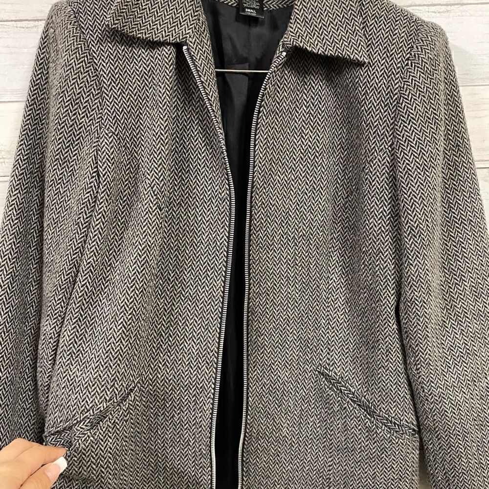 New York Clothing Co. Chevron Blazer - Picture 5 of 6